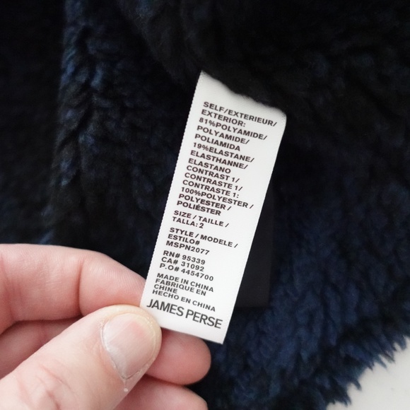 James Perse Yosemite Jacket Size 2 Plaid Lined Performance Blue Stretch - Picture 6 of 6